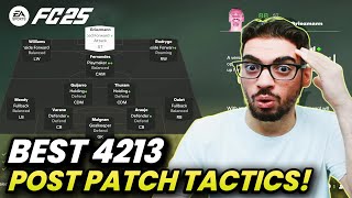 POST PATCH BEST META 4213 FORMATION AND CUSTOM TACTICS  FC 25 ULTIMATE TEAM [upl. by Johppah]