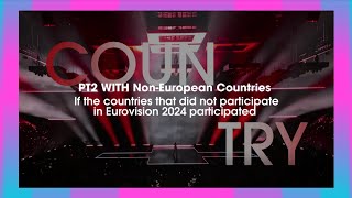 Eurivision 2024 Postcard And Stage Ready Of Nonparticipating Countries in EurovisionPt2 [upl. by Naitsyrk]