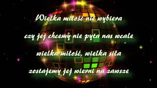 Karaoke  Wielka Miłość [upl. by Aamsa18]