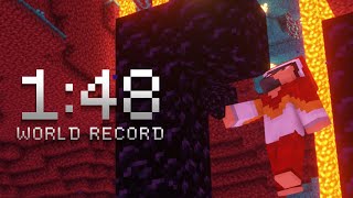 FWR Minecraft in 148 Set Seed Speedrun [upl. by Meece]