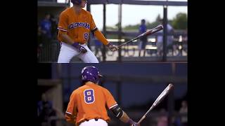 Clemson Baseball  Logan Davidson Homers From Both Sides of the Plate  51718 [upl. by Eseila]