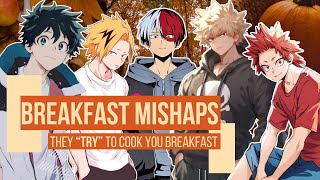 They TRY to cook breakfast for you But Katsuki is a good cook so youre the one cooking for him [upl. by Sialac]