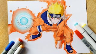 How to Draw Naruto Uzumaki Kyubi Form  Naruto  Step By Step Tutorial [upl. by Jena]