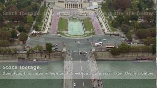 Paris aerial view of Trocadero [upl. by Tibold]