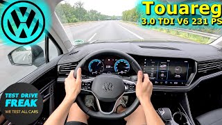 2024 Volkswagen Touareg 30 TDI V6 231 PS TOP SPEED AUTOBAHN DRIVE POV [upl. by Balbur]