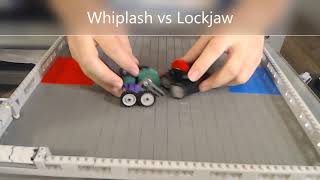 Lego Battlebots Whiplash vs Lockjaw [upl. by Letnohc]