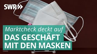 Marktcheck deckt auf Das große Geschäft mit Masken  Marktcheck SWR [upl. by Seditsira]