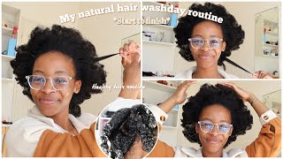 Natural hair washday routine  4c hair start to finish healthy hair routine [upl. by Anihta]