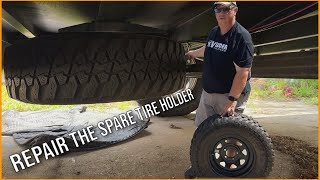 How I Repaired My Spare Tire Holder On My GeoPro 15 TB [upl. by Krasner]