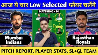 MI vs RR Dream11 Prediction  Match No14  MI vs RR Dream11 Prediction Today Match  IPL 2024 [upl. by Head]