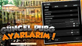 GÜNCEL PUBG AYARLARIM  Sensitivity  Grafik  Kontrol Ayarları [upl. by Shrier998]