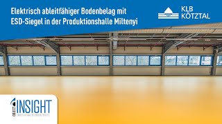 Industrieboden mit elektrostatischer Ableitfähigkeit in der Produktionshalle Miltenyi  KLB Kötztal [upl. by Faxen]