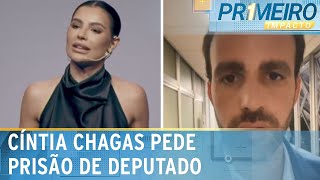 Defesa de Cíntia Chagas apresenta pedido de prisão contra Lucas Bove  Primeiro Impacto 221024 [upl. by Emoraj]