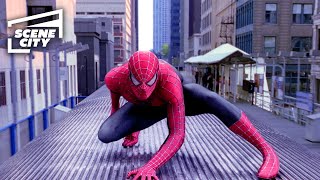 SpiderMan 2 Doc Ock Train Fight Scene ALFRED MOLINA TOBEY MAGUIRE 4K HD CLIP  With Captions [upl. by Assilana]