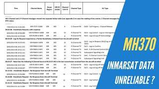 MH370  Can we rely on Inmarsat Data  Some values are incorrect [upl. by Clarice]