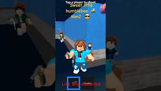 Sweet Little Humblebee 🐝 mm2 😎 zaimoplaysroblox roblox mm2 capcut [upl. by Yren]