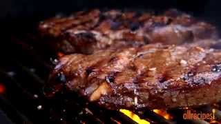 How to Make Garlic Marinated Steaks  Beef Recipes  Allrecipescom [upl. by Solotsopa429]