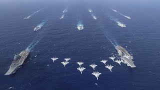 Chinese Navy conducts dualcarrier exercise [upl. by Lahsram194]