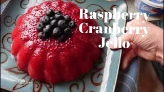 Raspberry Cranberry Jello Mold [upl. by Aiket]