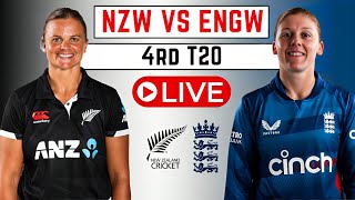 NZ W Vs ENG W Live  4th T20  New Zealand Women vs England Women  Cricket Live Match Today [upl. by Gilbert116]