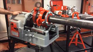 RIDGID LATINOAMÉRICA ¿Cómo roscar hasta 4quot con la roscadora eléctrica 535A [upl. by Bethina]