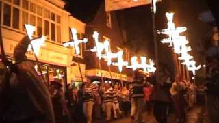 England  Bonfire Night in Lewes  November 5 [upl. by Lorine]