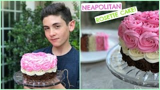 NEAPOLITAN ROSETTE CAKE  Episode 31 BAKING WITH RYAN [upl. by Einahpehs]