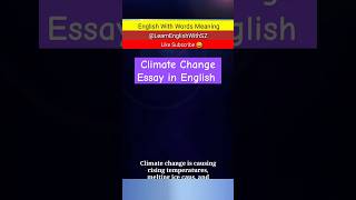 climate change essay in English [upl. by Breskin]