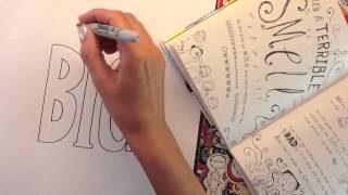 Liz Pichon shows you how to draw calligrams [upl. by Yl]