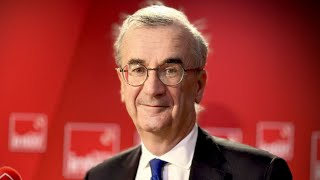 François Villeroy de Galhau  quotLéconomie française confirme chaque mois une certaine résistancequot [upl. by Kcirad]