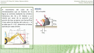 Análisis de estructuras Armazones y máquinas  Ejercicio 6 [upl. by Baten]