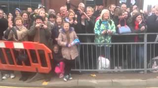 Runner filming Greater Manchester marathon 2013 [upl. by Ennaylloh]