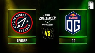 Apogee vs OG  ESL Challenger Katowice 2024  CQ  EU [upl. by Pickett366]