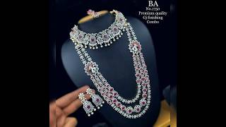 Pink stone wedding jewellery set [upl. by Polivy]