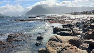 Long Beach Kommetjie on a windy Autumn March day in Cape Town [upl. by Ovid]