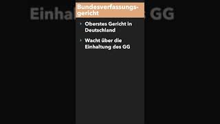 Was ist das Bundesverfassungsgericht Bundesverfassungsgericht einfach erklärt shorts [upl. by Utta]