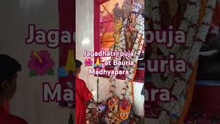 Jagadhatri puja  bauria  madhyapara arati [upl. by Taite]