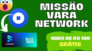 GANHE MAIS DE 100 REAIS GRÁTIS NA MISSÃO DA COINBASE  VARA NETWORK [upl. by Dranik25]