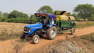 Amezing Surjeet Thresher Machine 4 Fan 775 RPM in a Short Time Tha Rice Cutting  Sonalika Tractor [upl. by Adena]