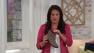 CLOUDSTEPPERS by Clarks Ruched Ankle Boots  Sillian Tana on QVC [upl. by Vergne]