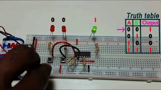 XNOR gate using 74266 ic [upl. by Stefano]