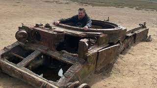 adventures on the coast lead to finding an abandoned boat shipwrecks and ww2 tank what a day [upl. by Chelsie]