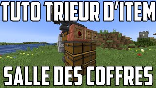 TRIEUR DITEM POUR SALLE DES COFFRES OU USINE MINECRAFT TUTO [upl. by Symons]