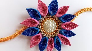 Easy Rakhi Design 2019  How to Make Rakhi at Home  Handmade Rakhi  Rakhi Designs for Competition [upl. by Pollie]