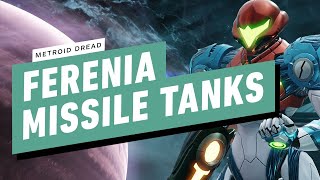 Metroid Dread  All Ferenia Missile Tank Locations [upl. by Aneroc]