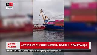 ACCIDENT CU TREI NAVE ÎN PORTUL CONSTANȚA Știri B1TV21 sept 2024 [upl. by Spohr]