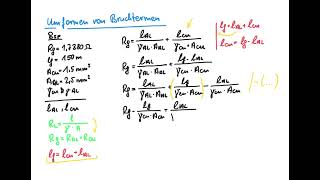 ein kleines Rechenbeispiel zum Leitungswiderstand [upl. by Teddman]