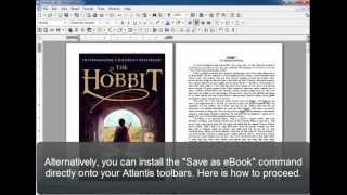 Atlantis Word Processor Creating eBooks Part 4 Tips on accessing the quotSave as eBookquot command [upl. by Oliric]