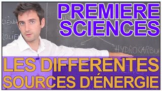 Les différentes sources dénergie  Sciences 1ère ESL  Les Bons Profs [upl. by Ashby]