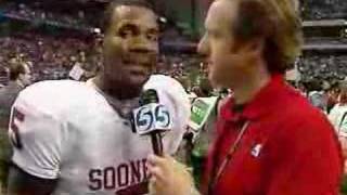 Oklahoma Sooners Nick Harris Big 12 Game [upl. by Enaj848]